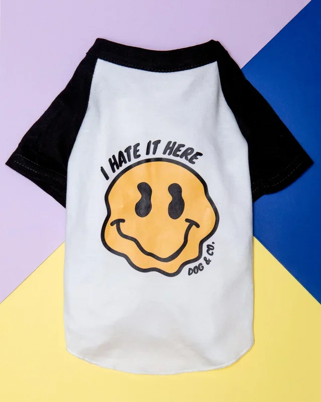 *I Hate it Here* Graphic Dog T-Shirt
