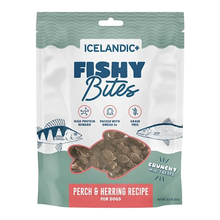 Icelandic+ Fishy Bites Dog Treats – Perch and Herring