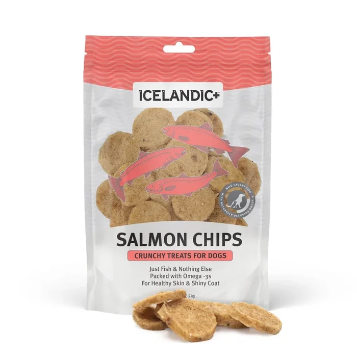 Icelandic+ Salmon Fish Chips Dog Treat