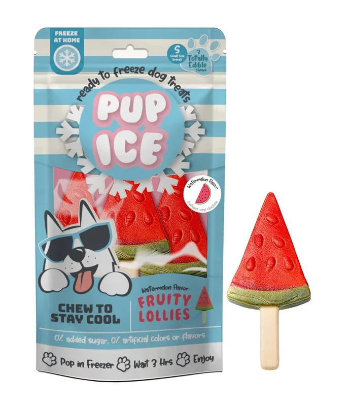 Imaginelles Pup Ice Fruity Lollies Watermelon 3 Pieces – 90 gm