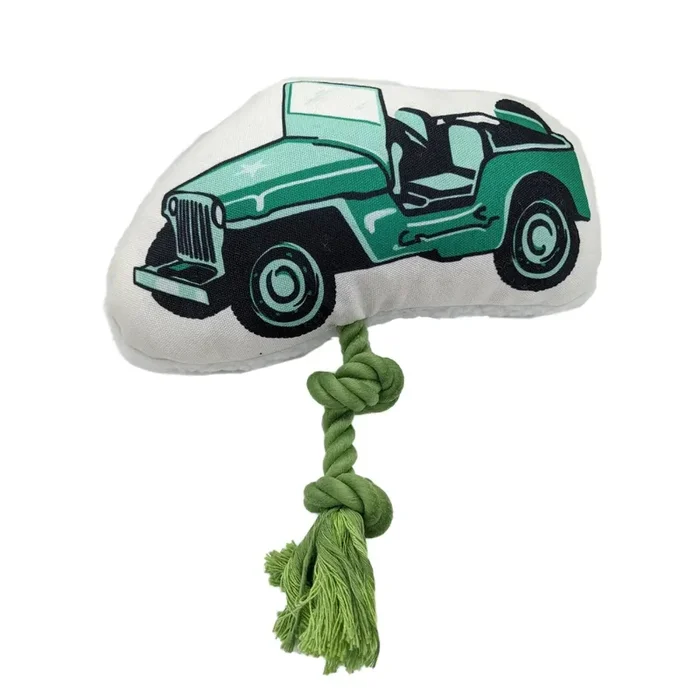 JoJo Modern Pets Military Plush Rope Dog Toy – Jeep