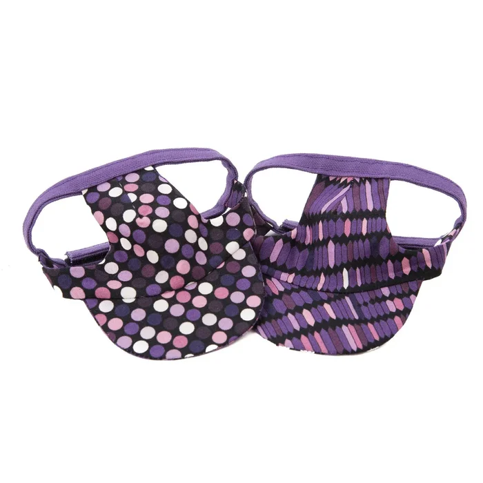Joyful Bling Reversible Dog Visor – Purple Dots