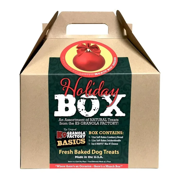 K9 Granola Factory Dog Treat Holiday Munch Box