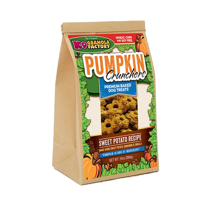 K9 Granola Factory Pumpkin Crunchers Dog Treats – Sweet Potato Recipe