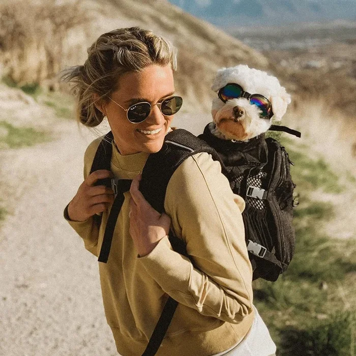 K9 Sport Sack Plus 2 Dog Backpack – Black