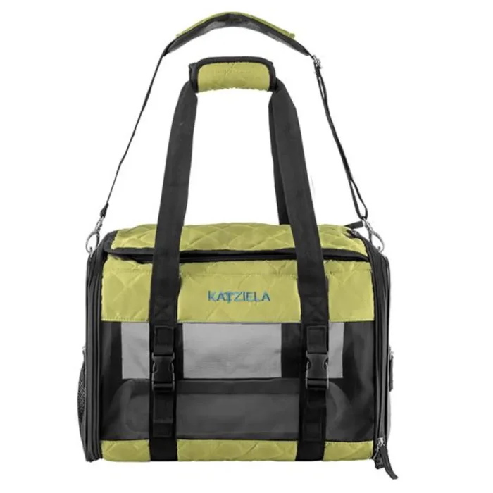 Katziela Quilted Companion Pet Carrier – Green