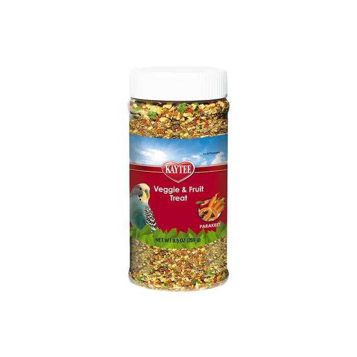 Kaytee Fruit & Veggie Treat Jar for Parakeet 9.5-oz