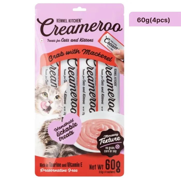 Kennel Kitchen Creameroo Crab with Mackerel Creamy Cat Treats