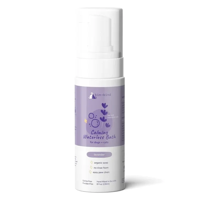 kin+kind Calming Waterless Bath for Dogs & Cats – Lavender