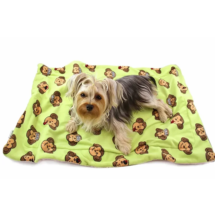 Klippo Silly Monkey Ultra-Plush Dog Blanket – Lime