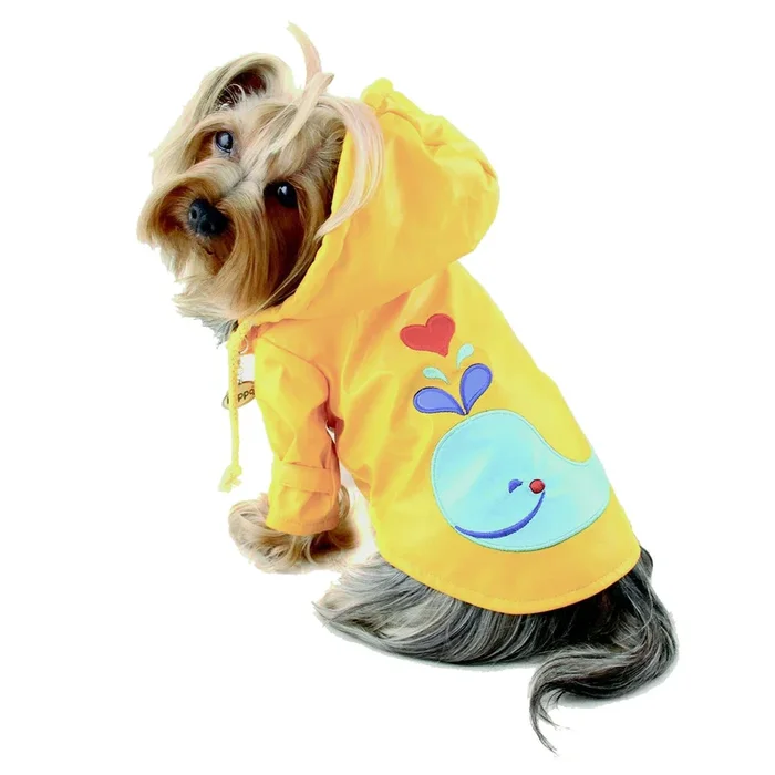 Klippo Splashing Whale Dog Raincoat