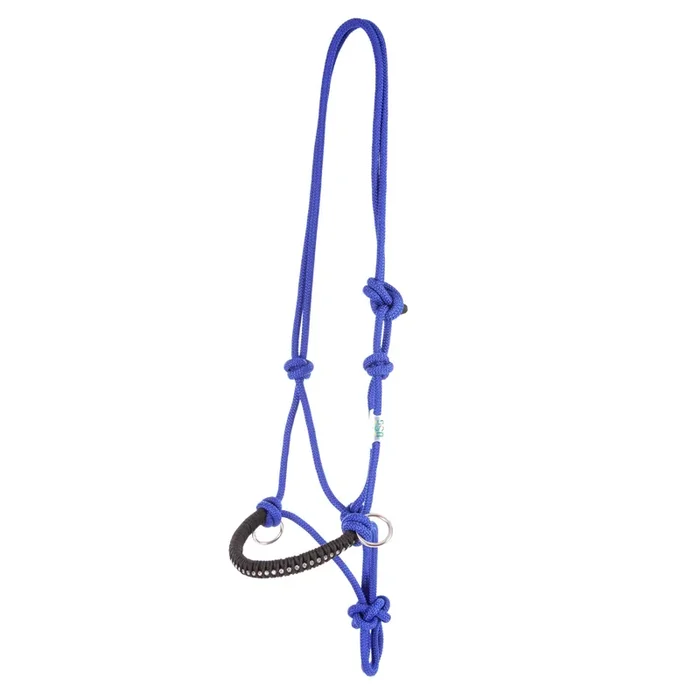 Knotted rope halter with glittering stones for horses USG
