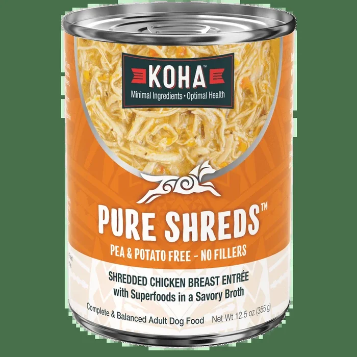 KOHA Pure Shreds Shredded Chicken Breast Entrée Canned Dog Food