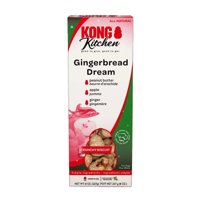 KONG Holiday Kitchen Crunchy Dog Treat – Gingerbread Dreams