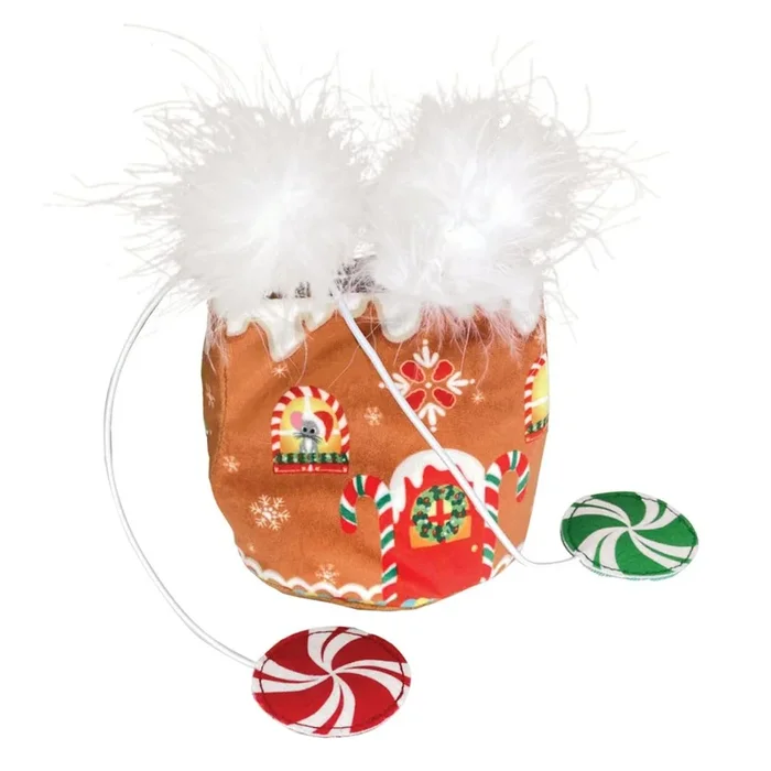 KONG Holiday Puzzlements Hideaway Cat Toy – Gingerbread