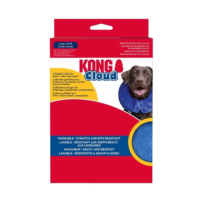 KONG Inflatable E-Collar Blue Large