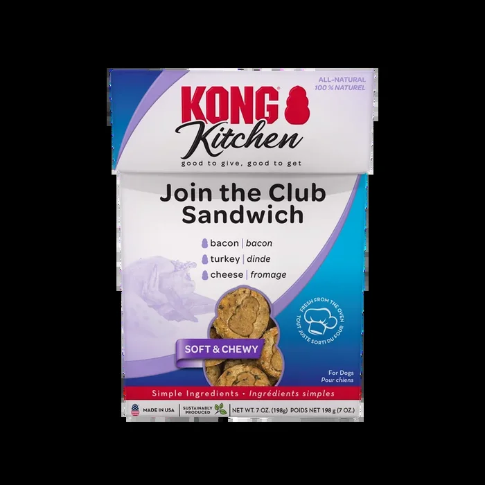 KONG Kitchen Soft & Chewy Join The Club Sandwich Dog Treat
