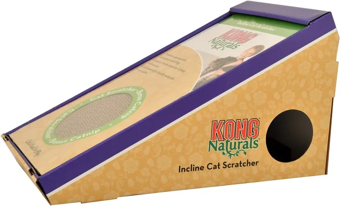 KONG Naturals Incline Scratcher with Toy