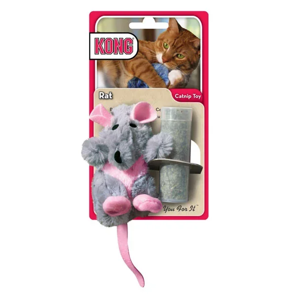 KONG Refillable Catnip Toy – Rat
