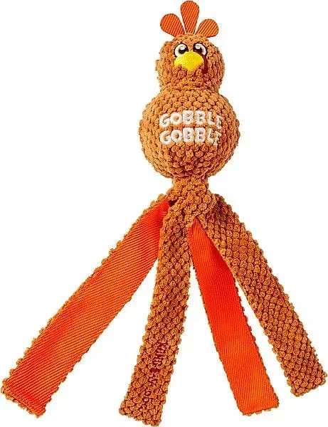 Kong Wubba Turkey Gobble Plush Thanksgiving Dog Toy