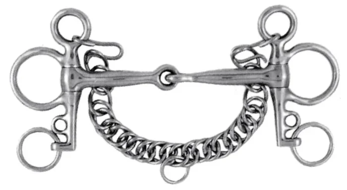 Korsteel Stainless Steel Pelham Snaffle Bit