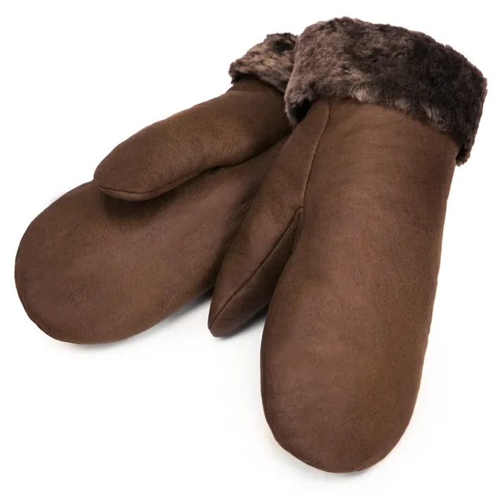 Lambskin leather mittens Werner Christ Horse