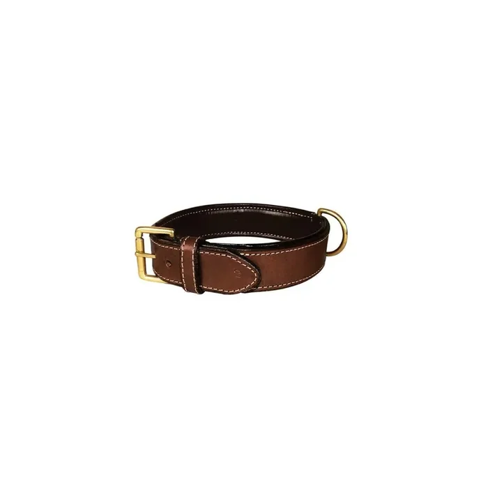 Leather dog collar Bobby Haute Finition [Size 55 cm]