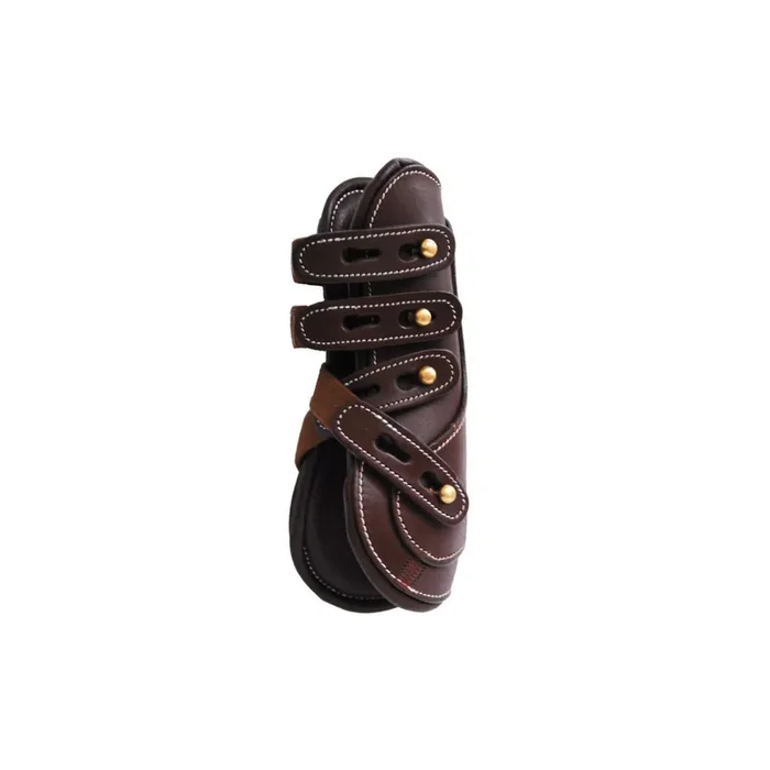 Leather horse gaiters with buttons Chetak [Size Full]
