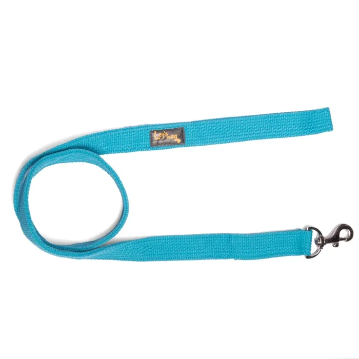 Let’s Wag Single Handle Fabric Leash for Dogs (Cobalt Blue)