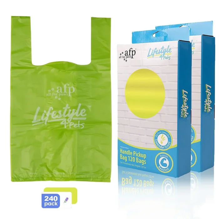 Lifestyle 4 Pets – Handle Pickup Bag 120 Bags, 2 Packs