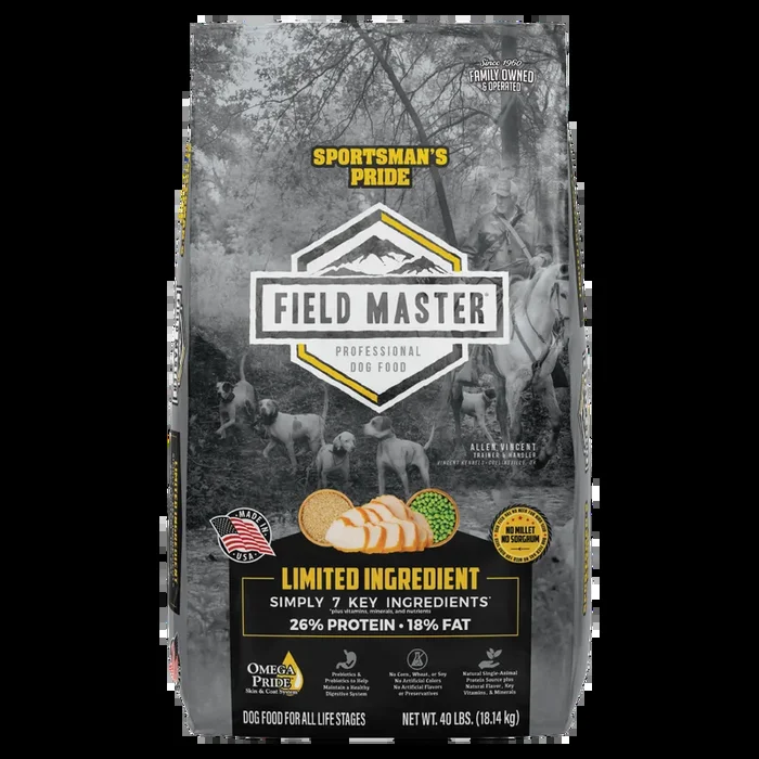 Limited Ingredient Dog Food | 40 LB | Sportsman’s Pride Field Master