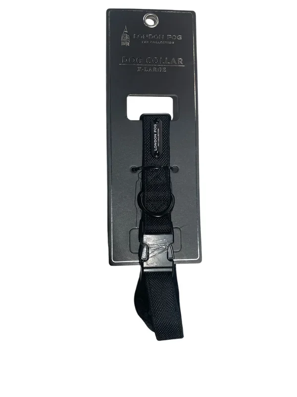 london fog dog collar black