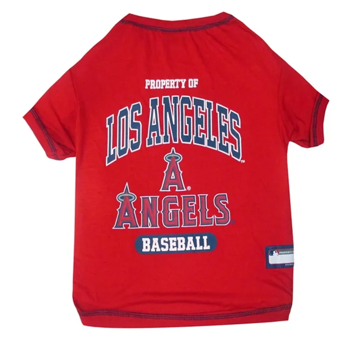 Los Angeles Angels Dog T-Shirt – Red