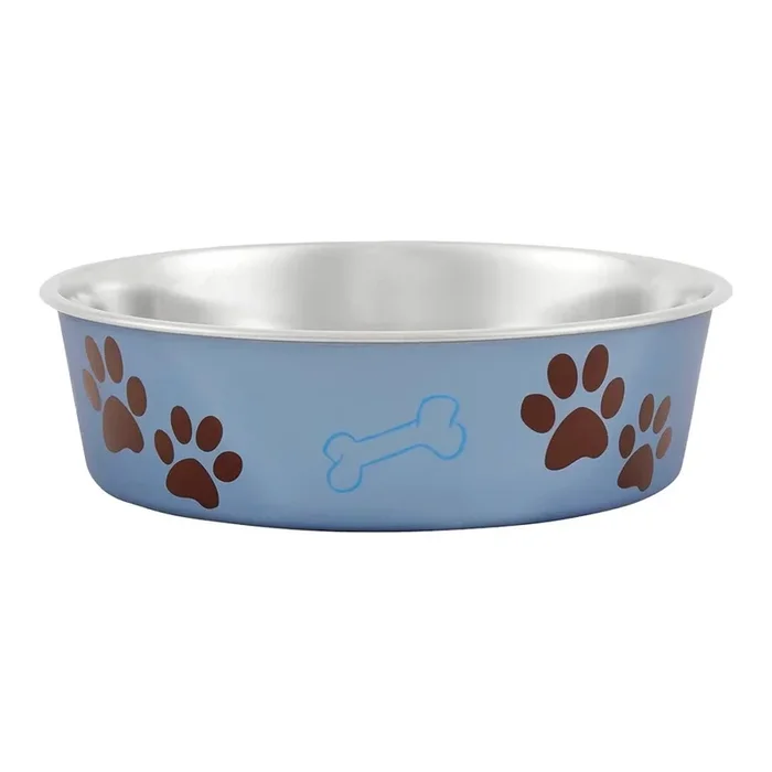 Loving Pets Metallic Dog Bowl Blueberry Medium