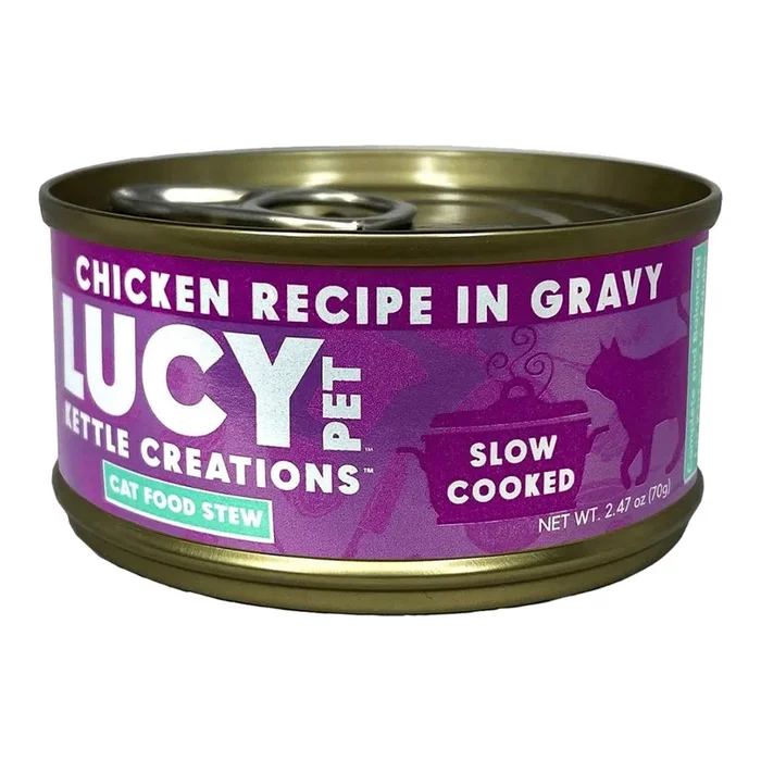 Lucy Pet Products Kettle Creations Wet Cat Food Chicken 2.47-oz