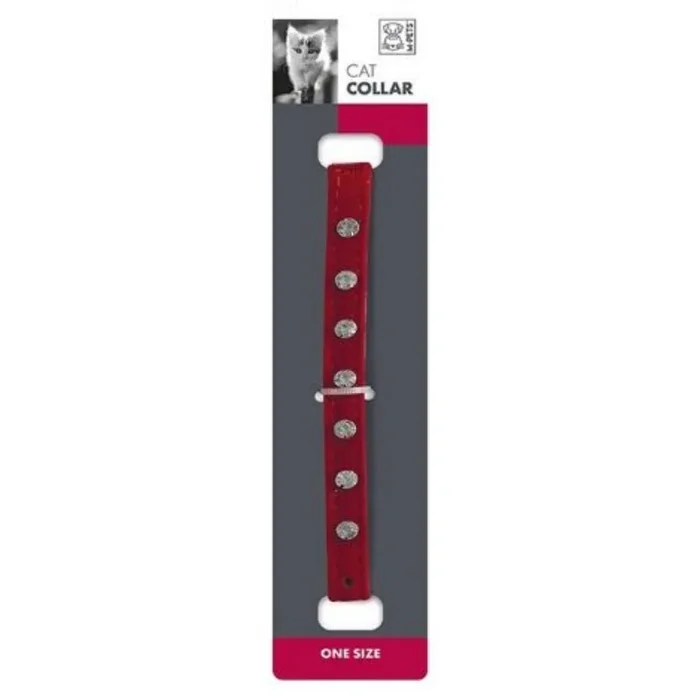 M-Pets Cat Collar – Diamond – Red