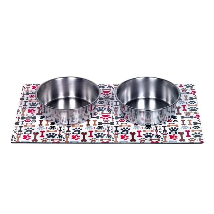 Magnetic dog bowls with tray Nobby Pet (x2) [Size 2x16x20 cm]