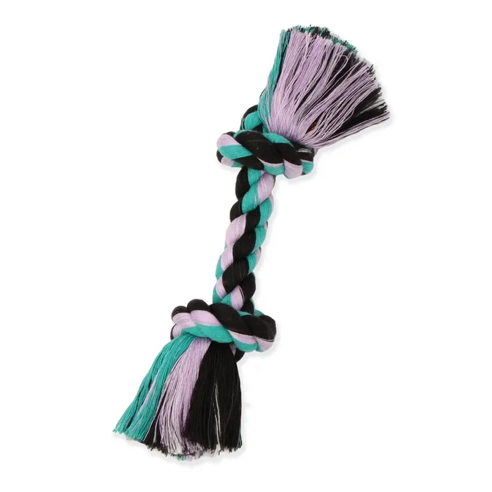 Mammoth Chew Rope Bone Dog Toy – Assorted Colors
