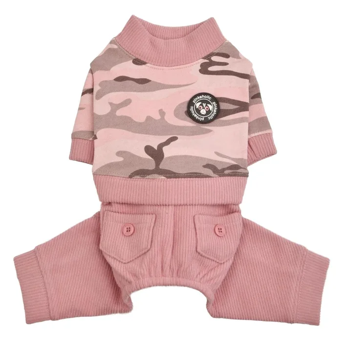 Marie Camo Dog Jumpsuit by Pinkaholic – Pink Camo