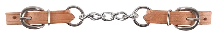 Martin Saddlery Harness and Twist Link Chain Curb Strap, 5-Chain Link