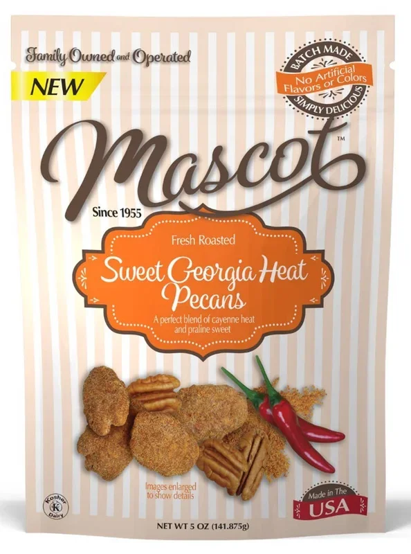 Mascot Pecan – Fresh Roasted Sweet Georgia Heat Pecans