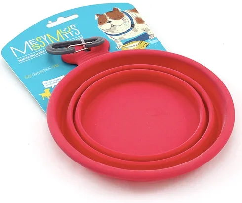 Messy Mutts Collapsible Water Bowl, 3 cup