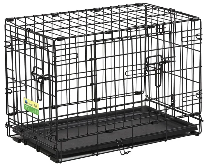 MidWest Contour 2 Door Black Wire Dog Crates