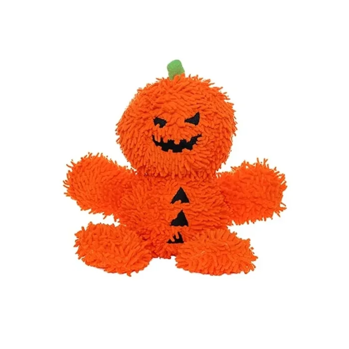 Mighty Halloween Microfiber Ball Dog Toy – Pumpkin Man