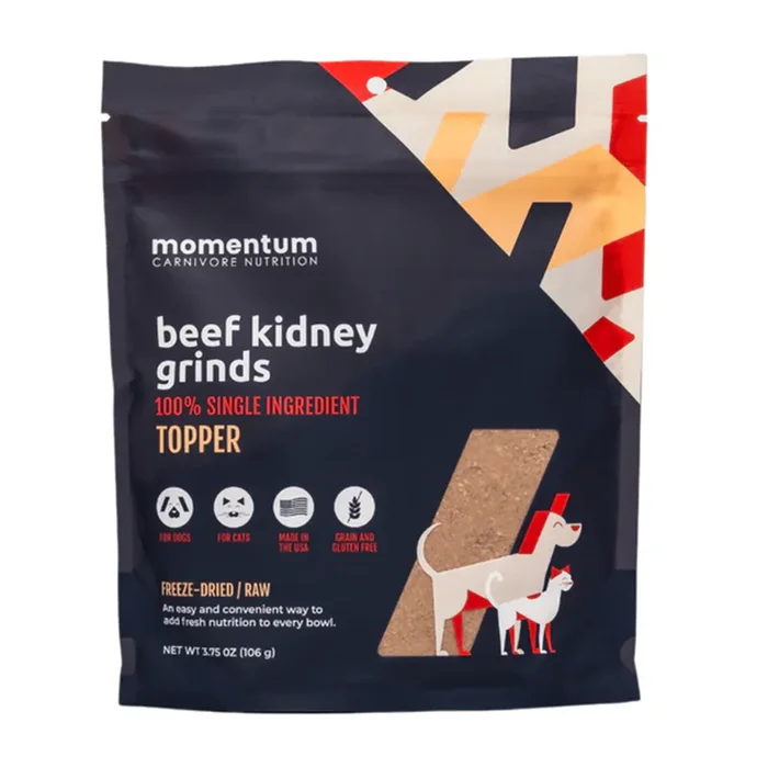 Momentum Freeze Dried Dog & Cat Topper – Beef Kidney Grinds