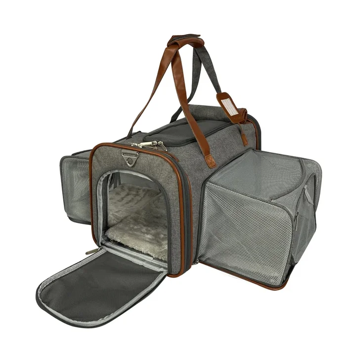 Mr. Peanut’s Gold Series Standard Size Airline Compliant Double Expandable Pet Carrier