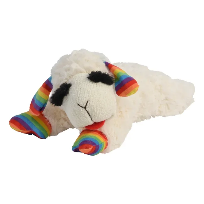 Multipet Lamb Chop Dog Toy – Rainbow