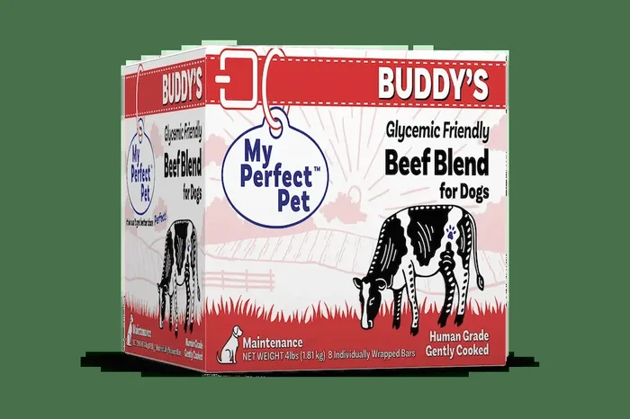 My Perfect Pet Buddy’s Glycemic Friendly Beef Blend Frozen Dog Food Bars