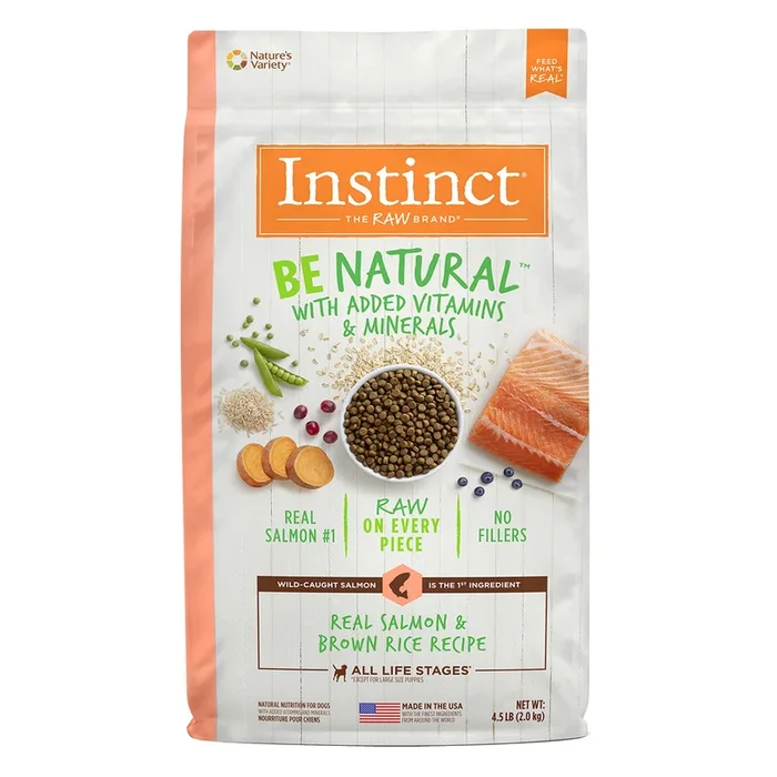 Nature’s Variety Instinct Be Natural Salmon & Brown Rice Dry Dog Food