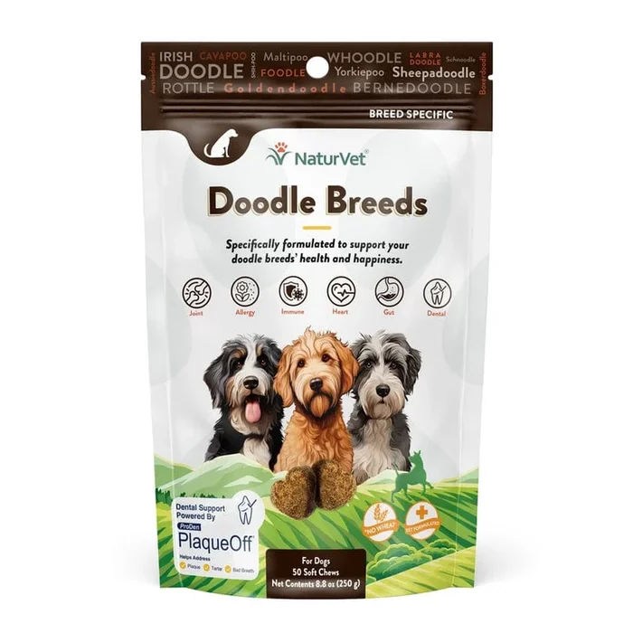 NaturVet Breed Specific Doodle Breeds Soft Chews for Dogs